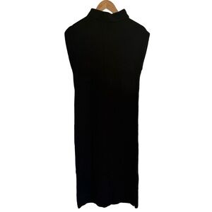 Massimo Dutti Black Midi Dress